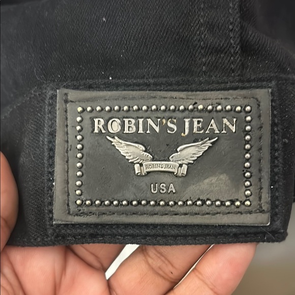Robin's Jean Black Denim Vest - Picture 4 of 6